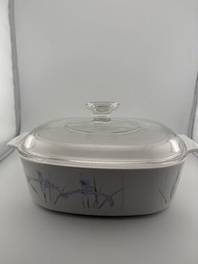 Corning Ware Shadow Iris Casserole Dish A-2-B 2 liter with Lid